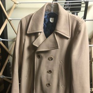 JCrew thinsulate lined pea coat, size M